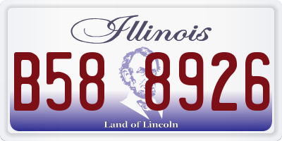 IL license plate B588926
