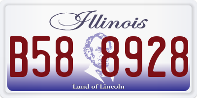 IL license plate B588928