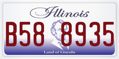 IL license plate B588935