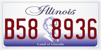 IL license plate B588936