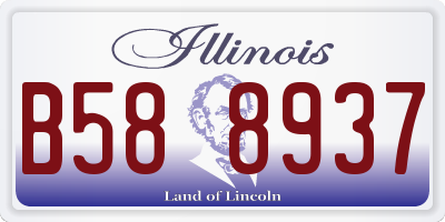 IL license plate B588937