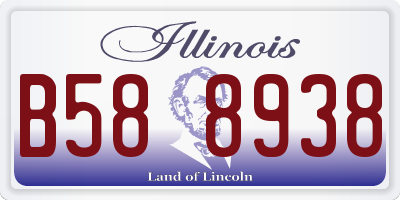 IL license plate B588938