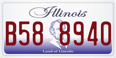 IL license plate B588940