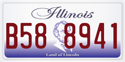 IL license plate B588941