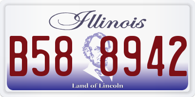 IL license plate B588942