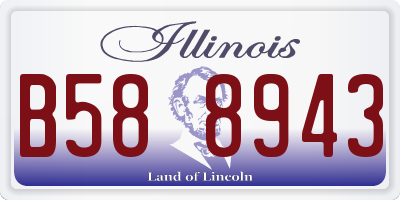 IL license plate B588943