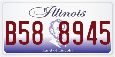 IL license plate B588945