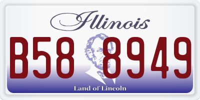 IL license plate B588949