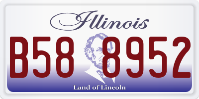 IL license plate B588952