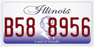IL license plate B588956
