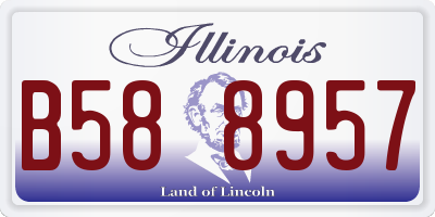 IL license plate B588957