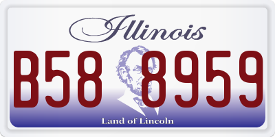 IL license plate B588959