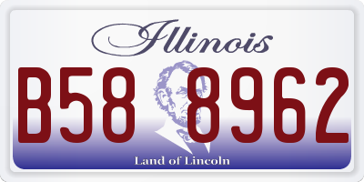 IL license plate B588962