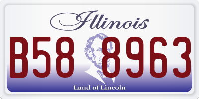 IL license plate B588963