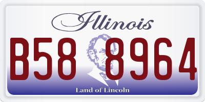 IL license plate B588964