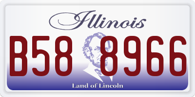 IL license plate B588966