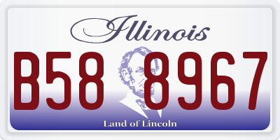 IL license plate B588967