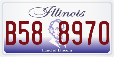 IL license plate B588970