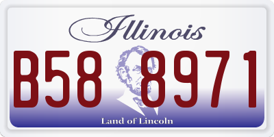 IL license plate B588971