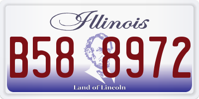 IL license plate B588972