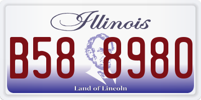 IL license plate B588980