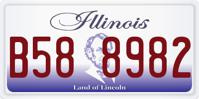 IL license plate B588982