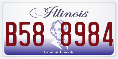 IL license plate B588984