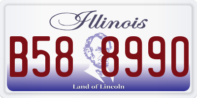 IL license plate B588990