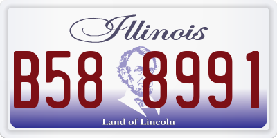 IL license plate B588991