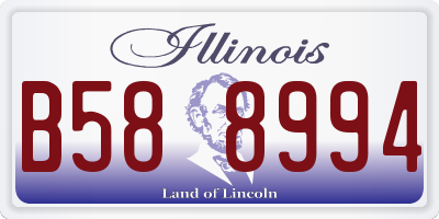IL license plate B588994