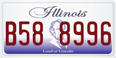 IL license plate B588996