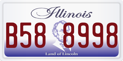 IL license plate B588998