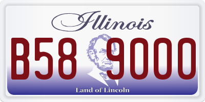IL license plate B589000