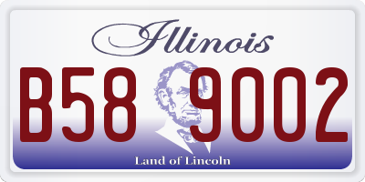 IL license plate B589002
