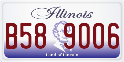 IL license plate B589006