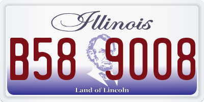 IL license plate B589008