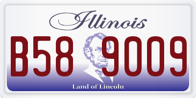 IL license plate B589009