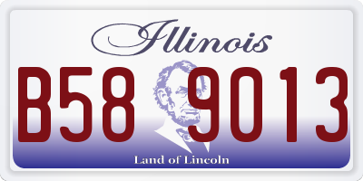 IL license plate B589013