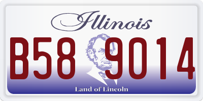 IL license plate B589014