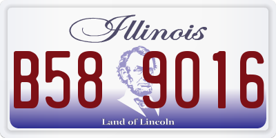 IL license plate B589016