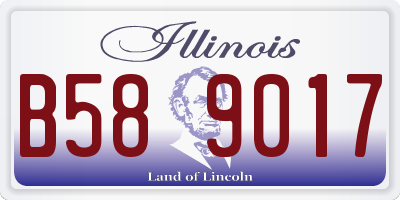 IL license plate B589017