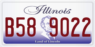 IL license plate B589022
