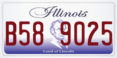 IL license plate B589025