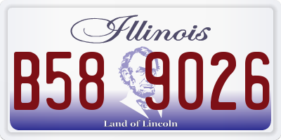 IL license plate B589026