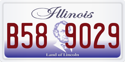 IL license plate B589029