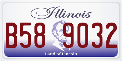 IL license plate B589032