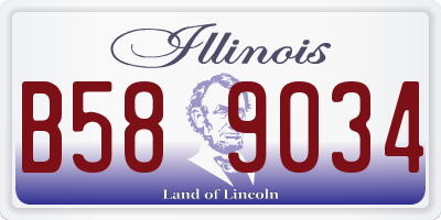 IL license plate B589034