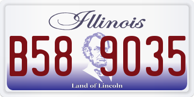 IL license plate B589035