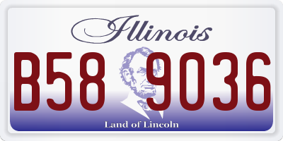 IL license plate B589036