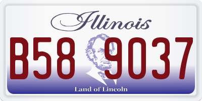 IL license plate B589037